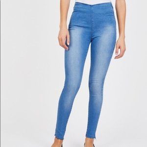 Free People High Waist Cut off Jeggings